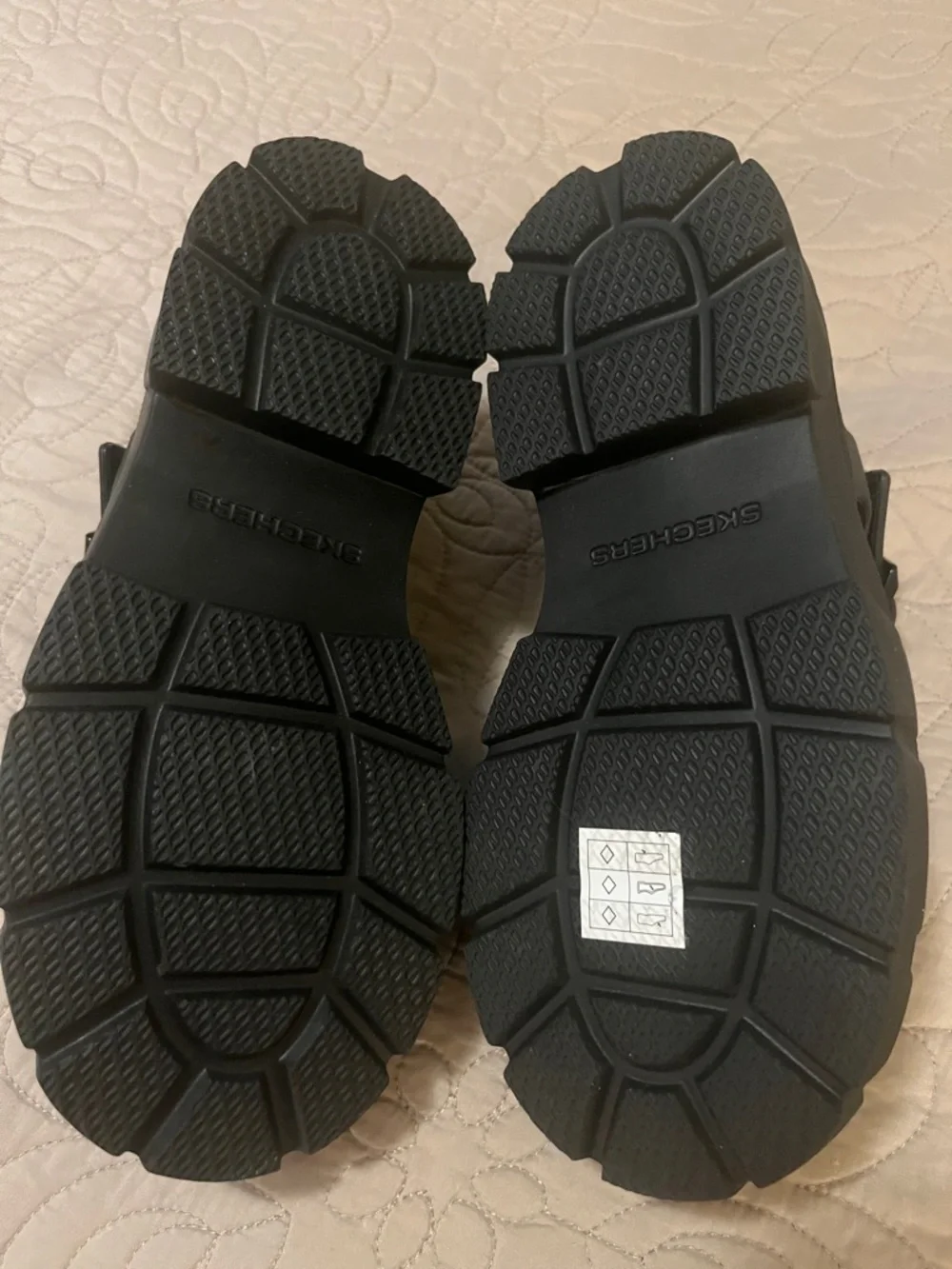 Skechers Foamies Black Caged Platform Fisherman Velcro Sandals Sz 6 - Picture 5 of 8